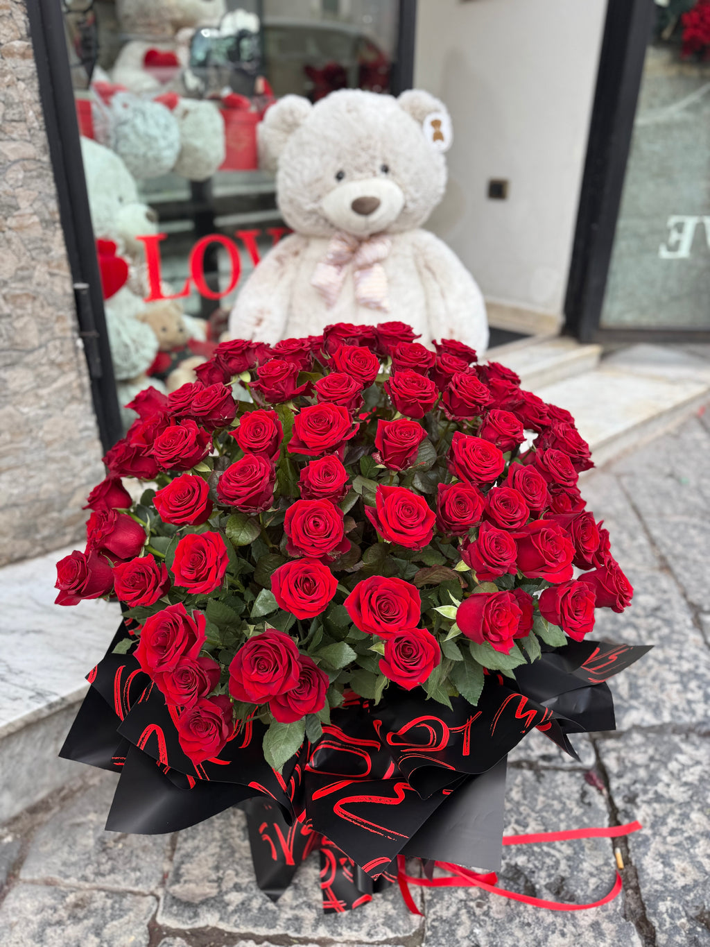 101 Rose Rosse e Teddy