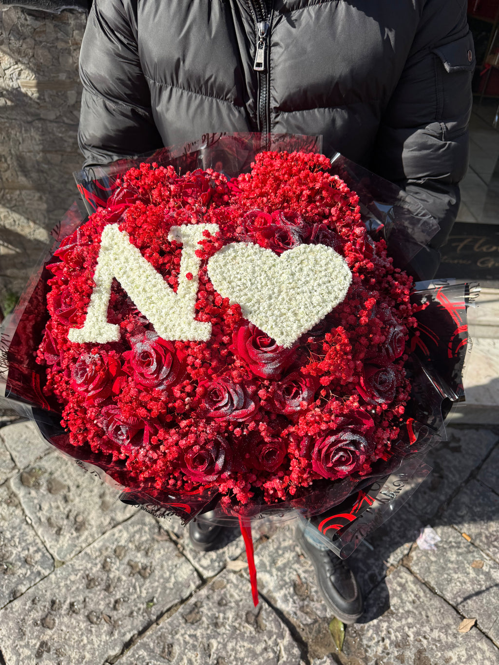 Bouquet Iniziali con Cuore