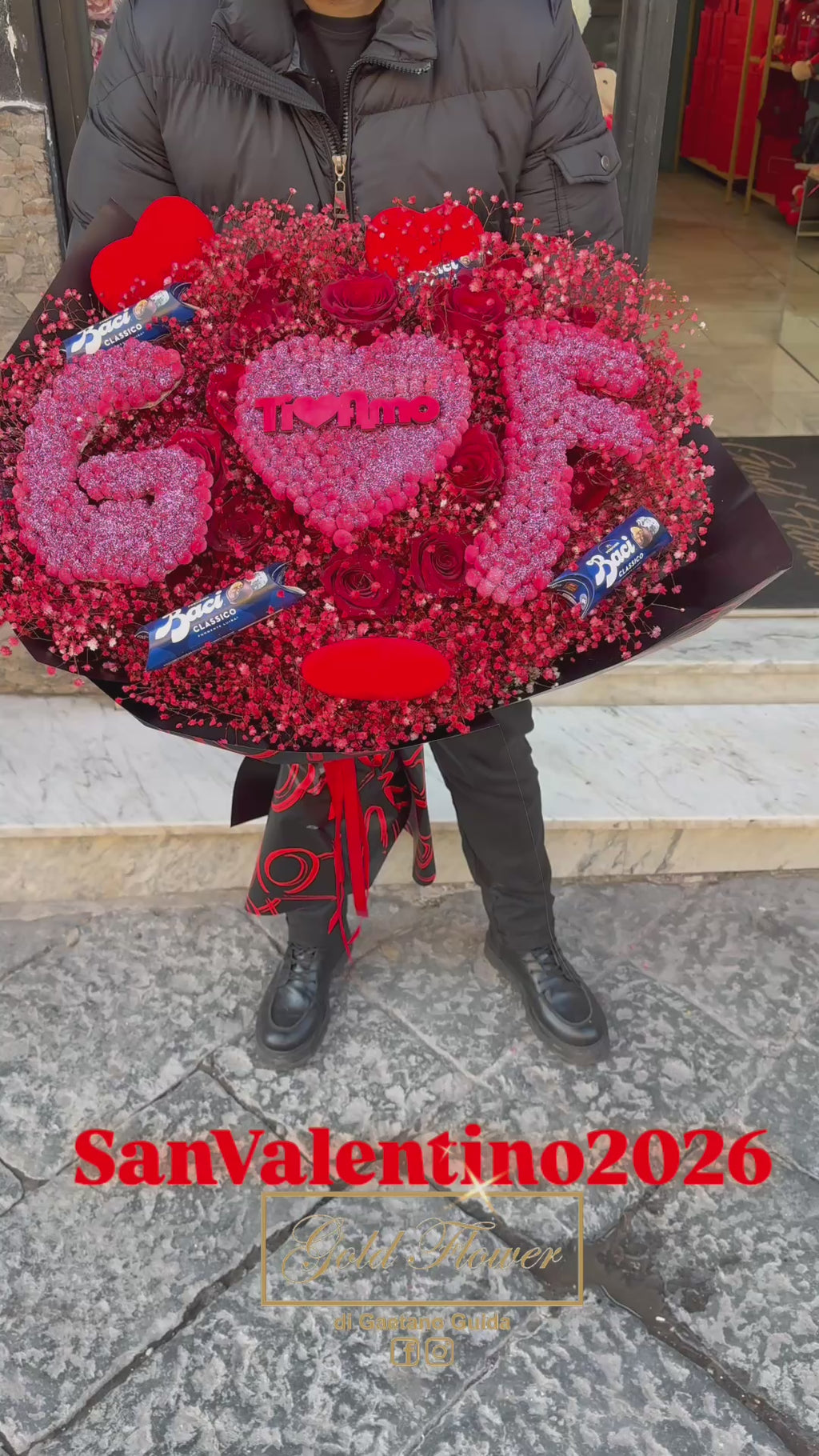 San Valentino Bouquet Iniziali