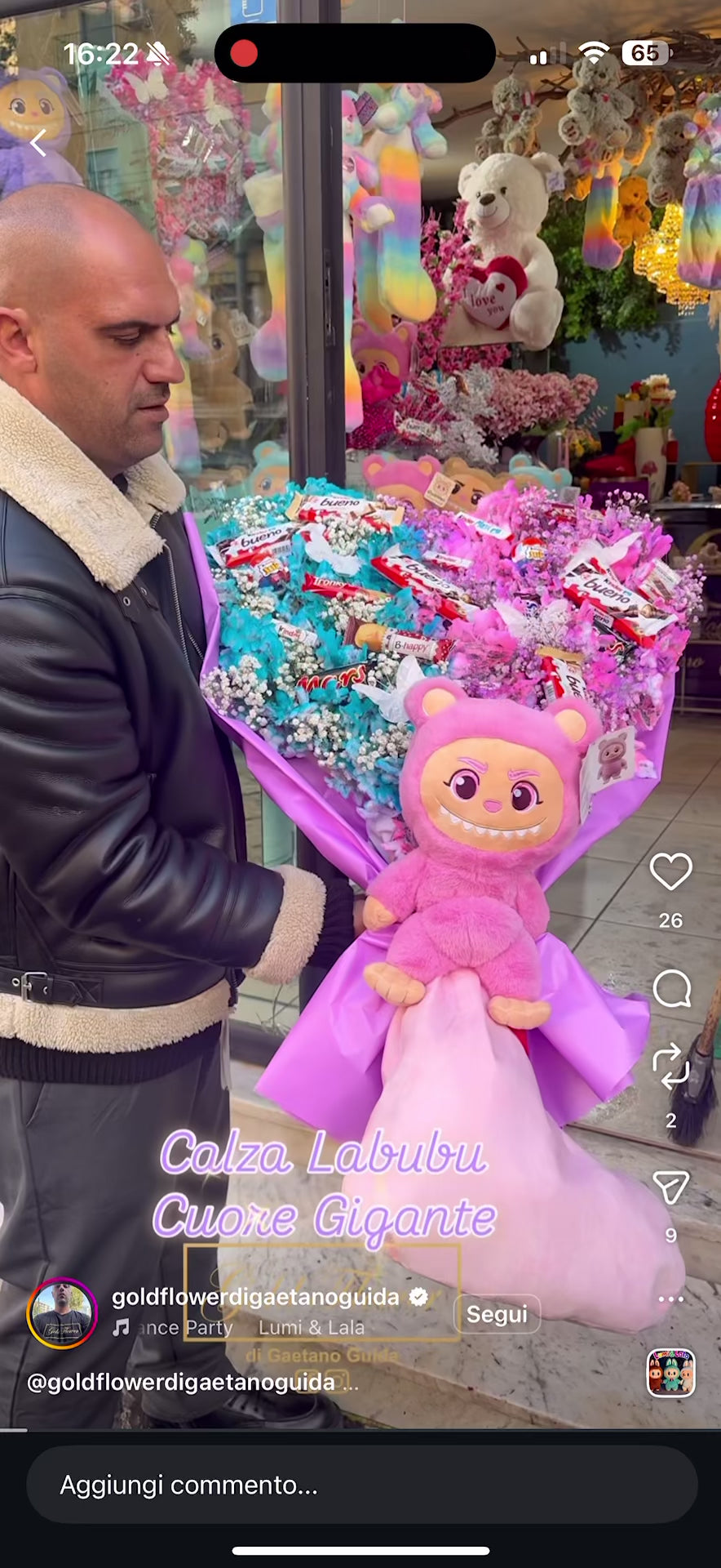 Calza Labubu Cuore Gigante